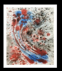 Tharrats  Colors  Vertical. original abstract acrylic painting