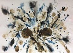 Tharrats  Constelations 11, Originales abstraktes Acrylgemälde