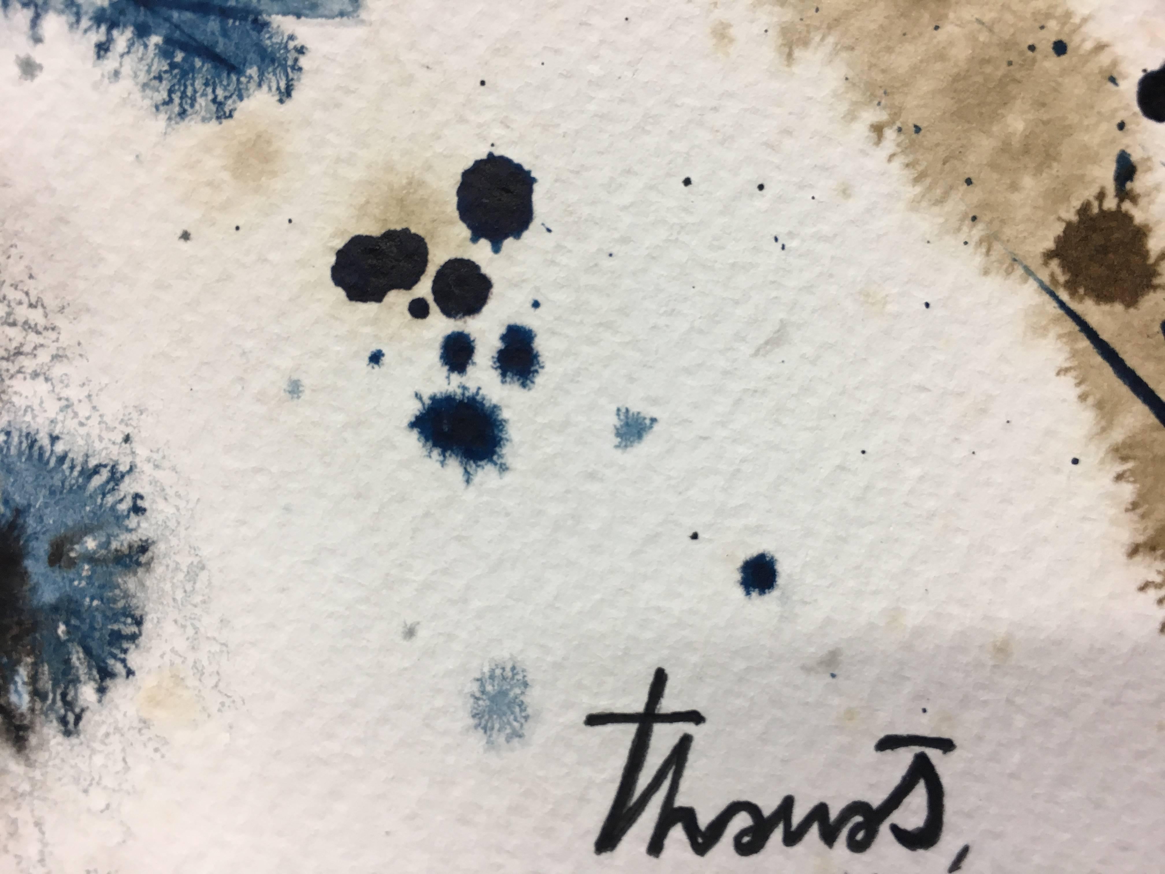 Tharrats  Costellazioni 11 pittura acrilica astratta originale - Painting Astratto di Josep THARRATS