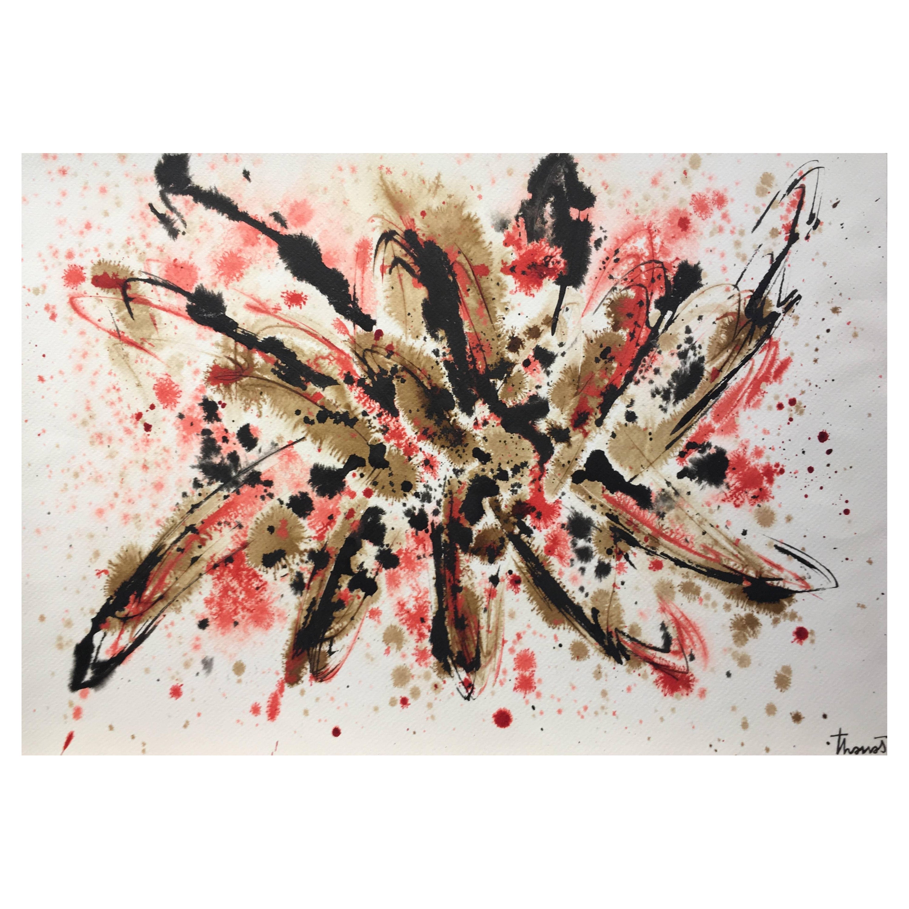 Josep THARRATS Abstract Painting - Tharrats   Constellation. original abstract acrylic painting