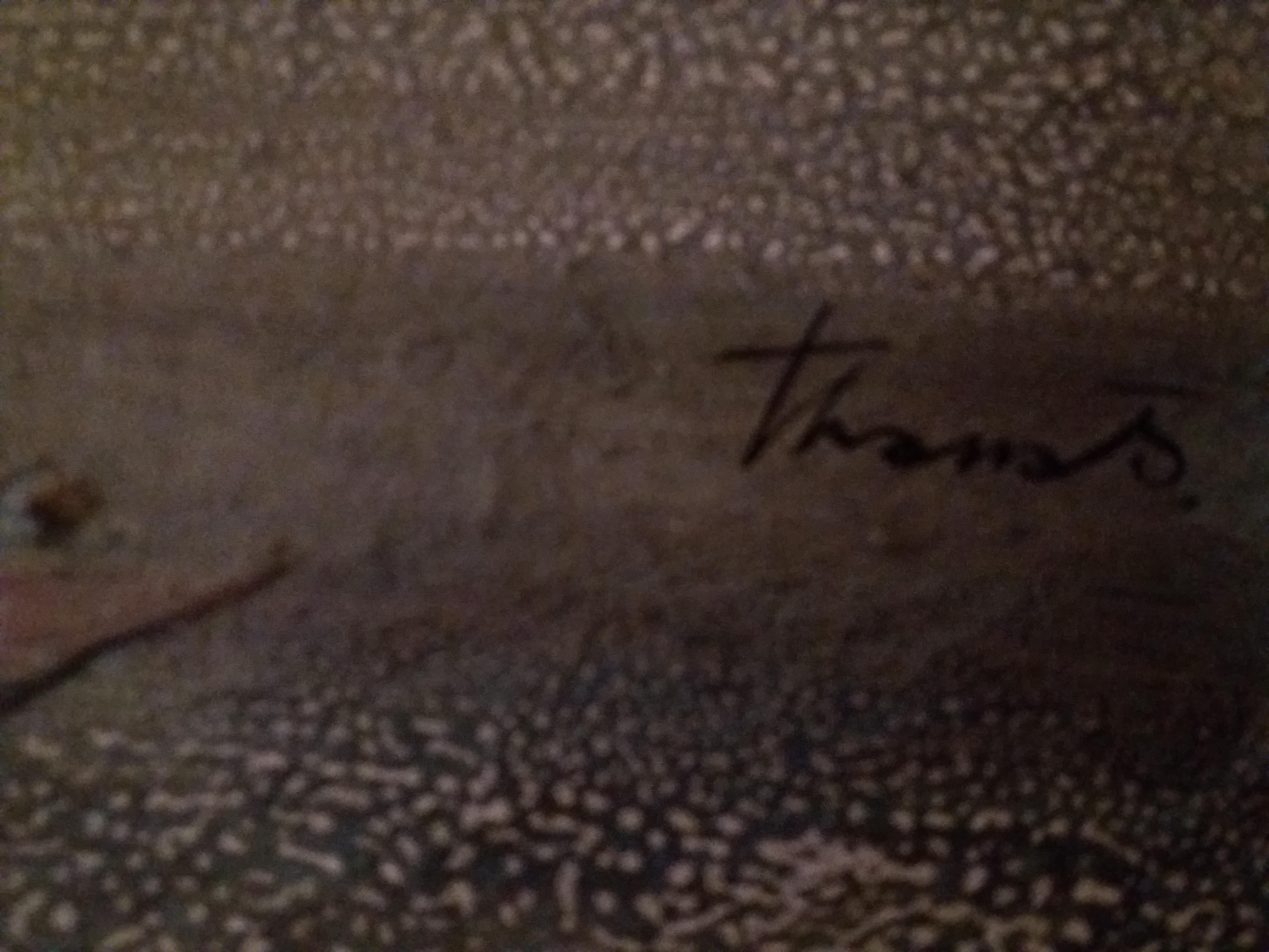 Tharrats  Lunar Landscape  original . . dark. small abstract For Sale 1