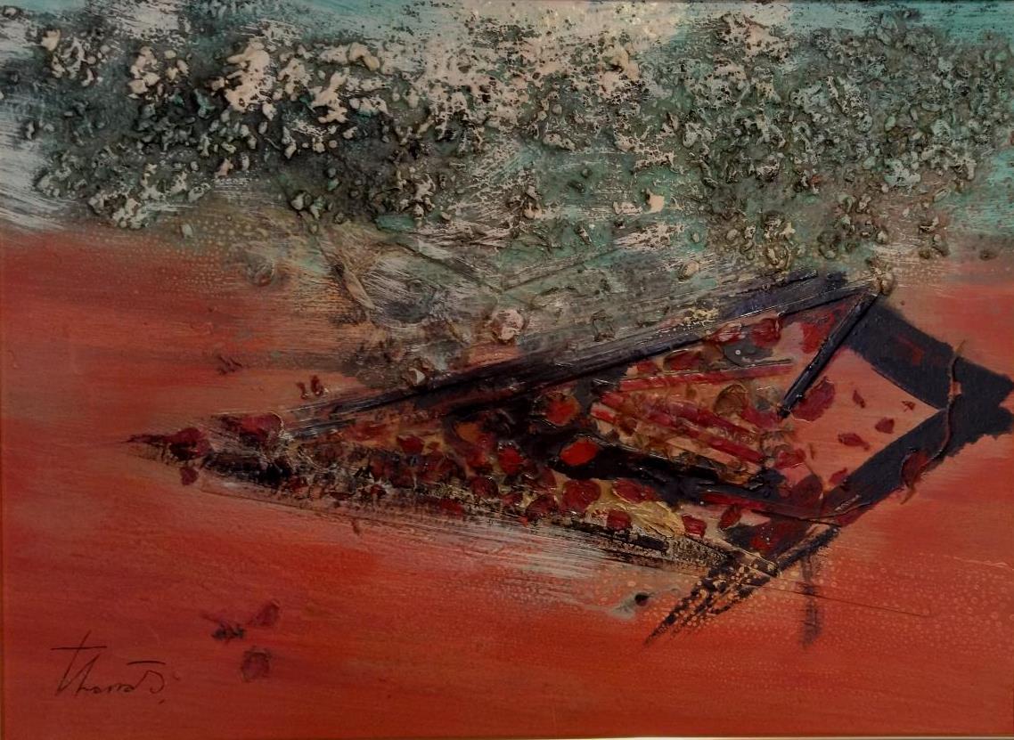  pittura acrilica originale 
Figlio di Josep THARRATS i Vilà, nel 1932 si trasferì a Béziers fino al 1935, quando tornò a Barcellona per studiare alla Scuola Massana. La guerra civile spagnola interruppe i suoi studi fino al 1942, anno in cui