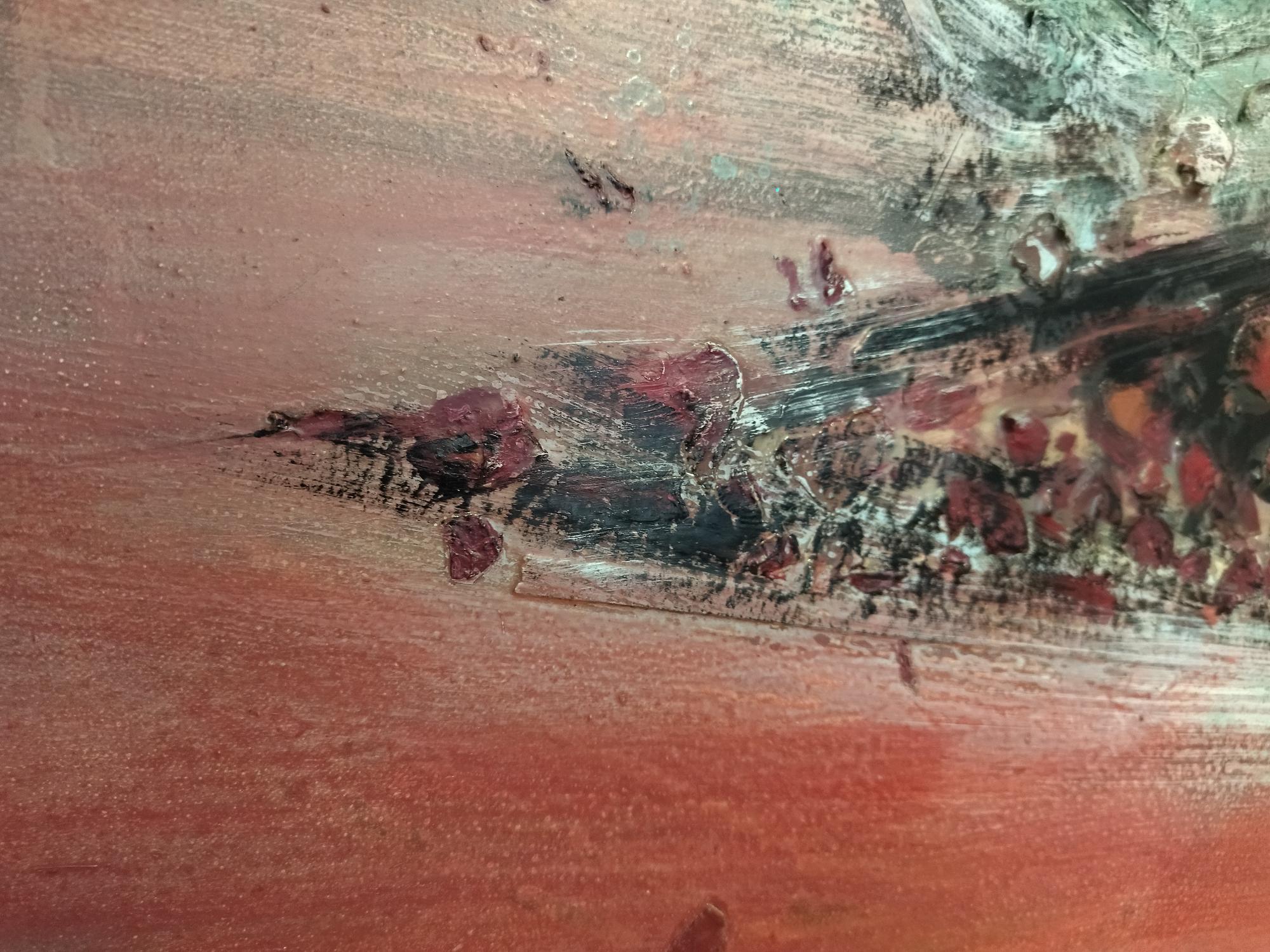 Tharrats   pittura originale astratta su carta acrilica in vendita 2