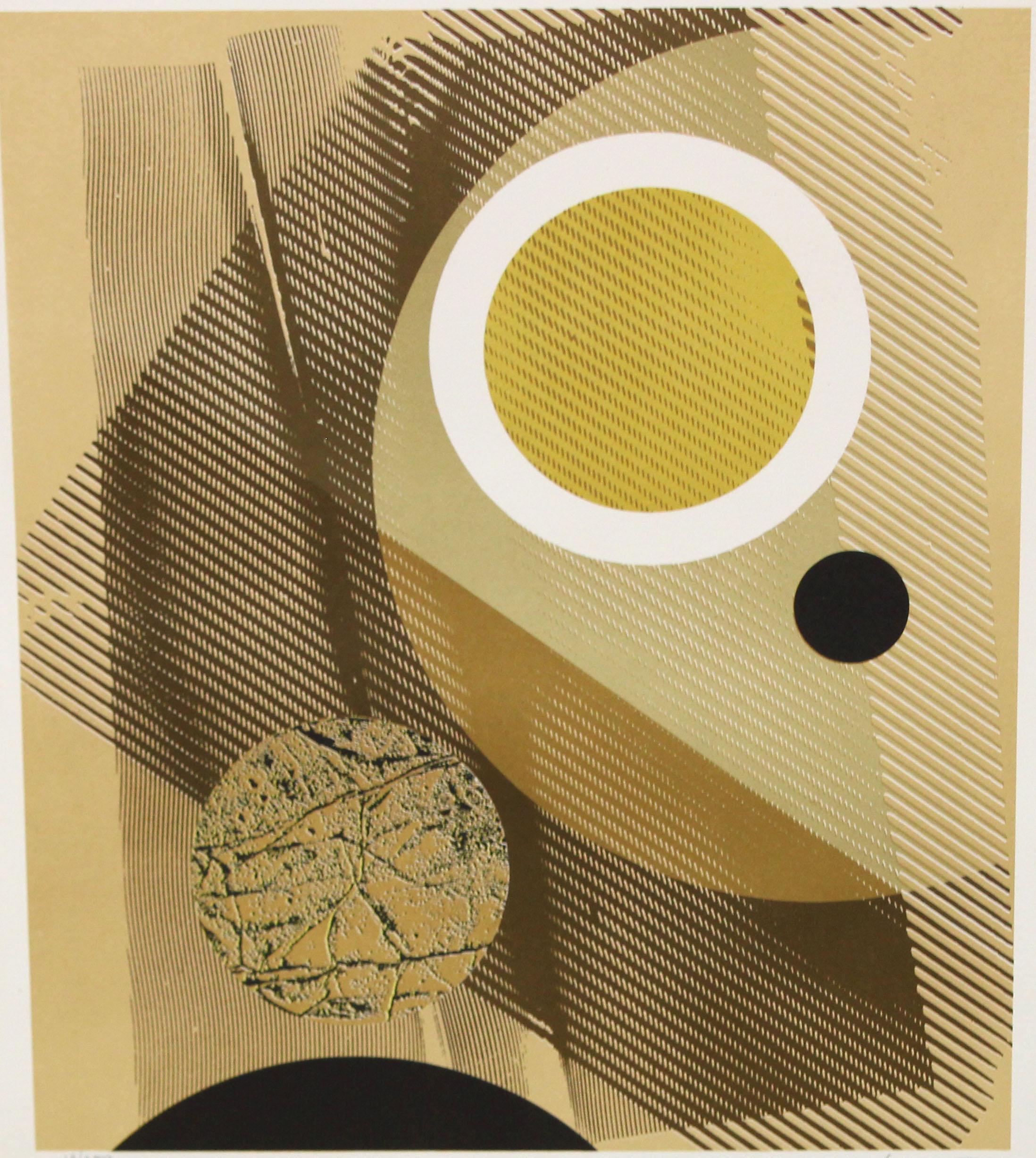 Abstract Print de Joan Josep Tharrats - Litografia sobre papel - Territorios en contraste - Tiraje: 13/250