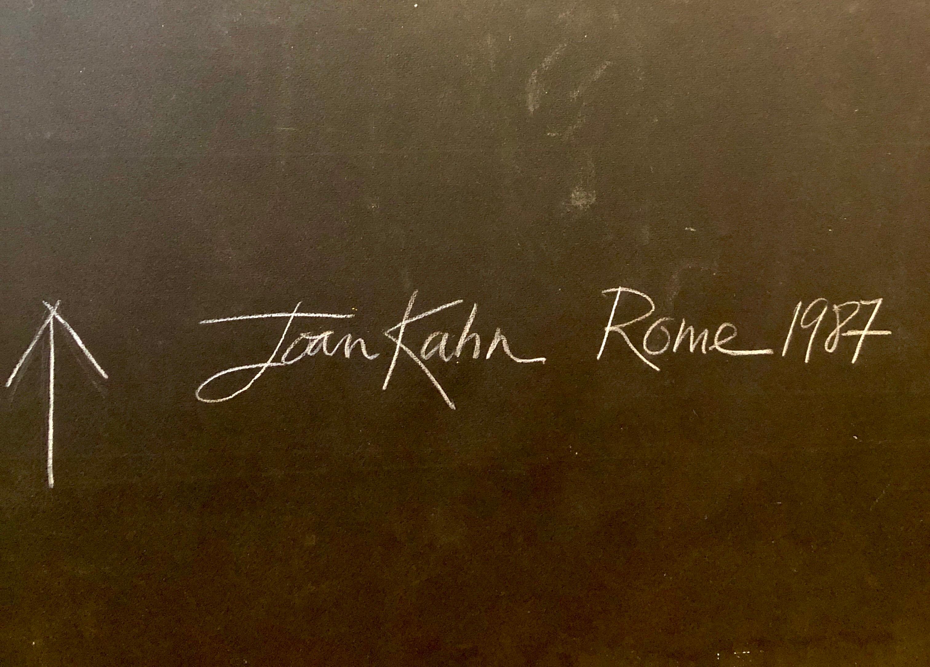 Joan Kahn Roma Color vibrante y audaz Pintura al óleo expresionista abstracta modernista en venta 1