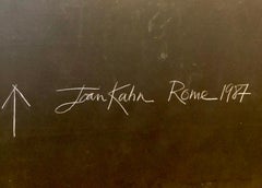 Joan Kahn Rome Vibrant Bold Color Abstract Expressionist Modernist Oil Painting