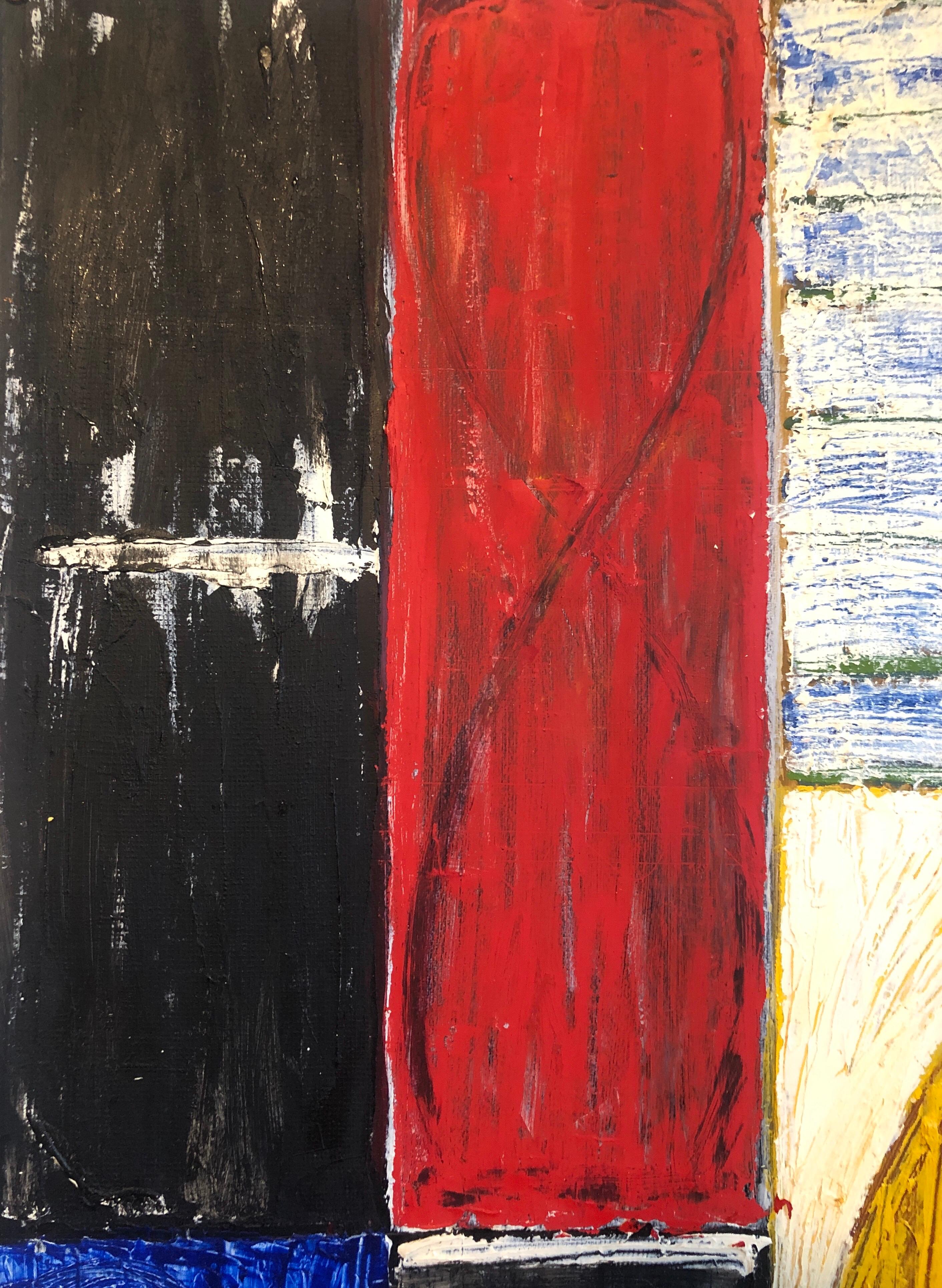 Joan Kahn Roma Color vibrante y audaz Pintura al óleo expresionista abstracta modernista en venta 4
