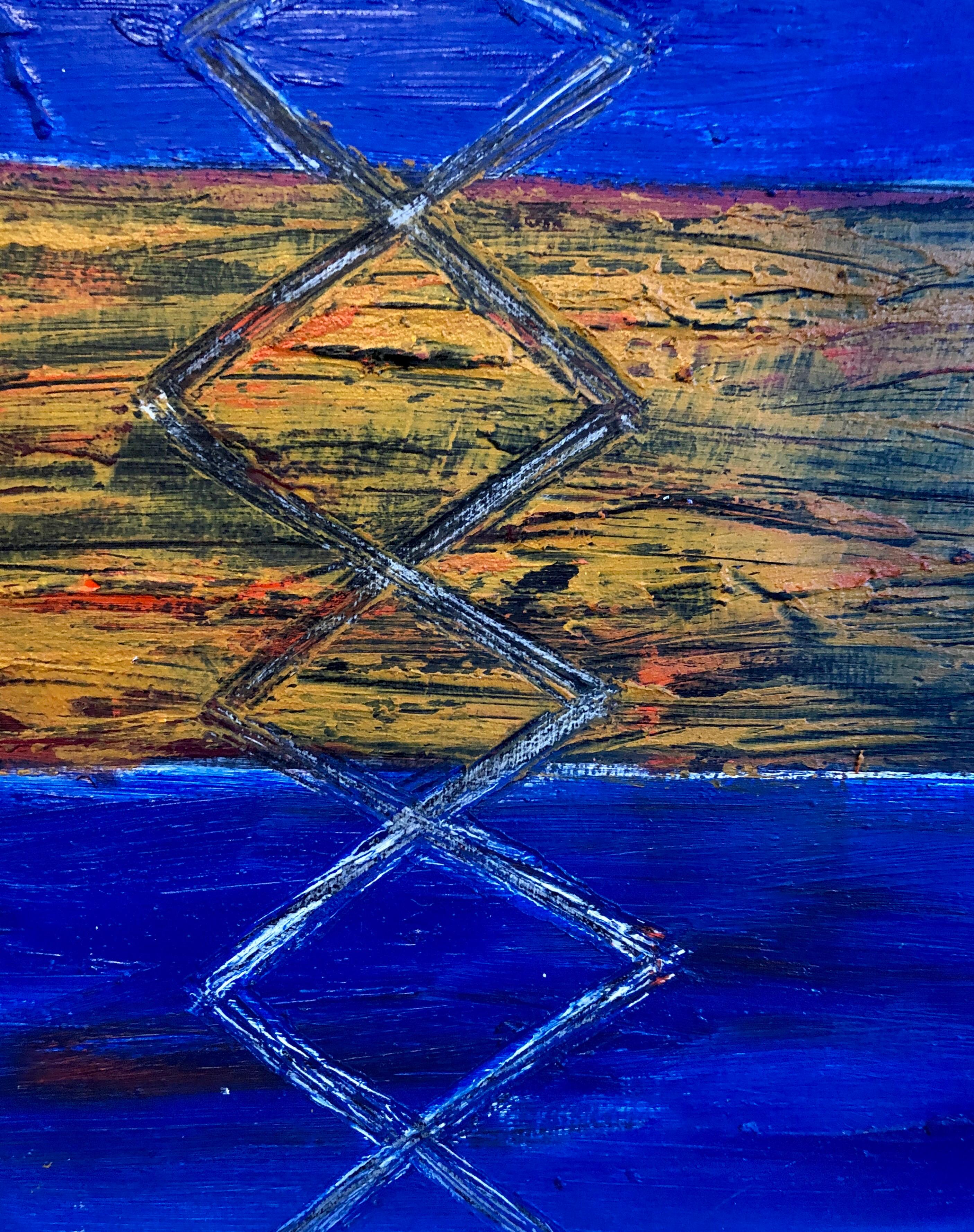 Joan Kahn Roma Color vibrante y audaz Pintura al óleo expresionista abstracta modernista en venta 5