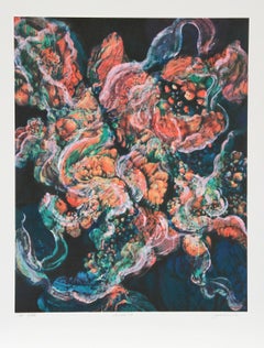 Coral 19, Psychedelic Art Lithograph by Joan Melnick