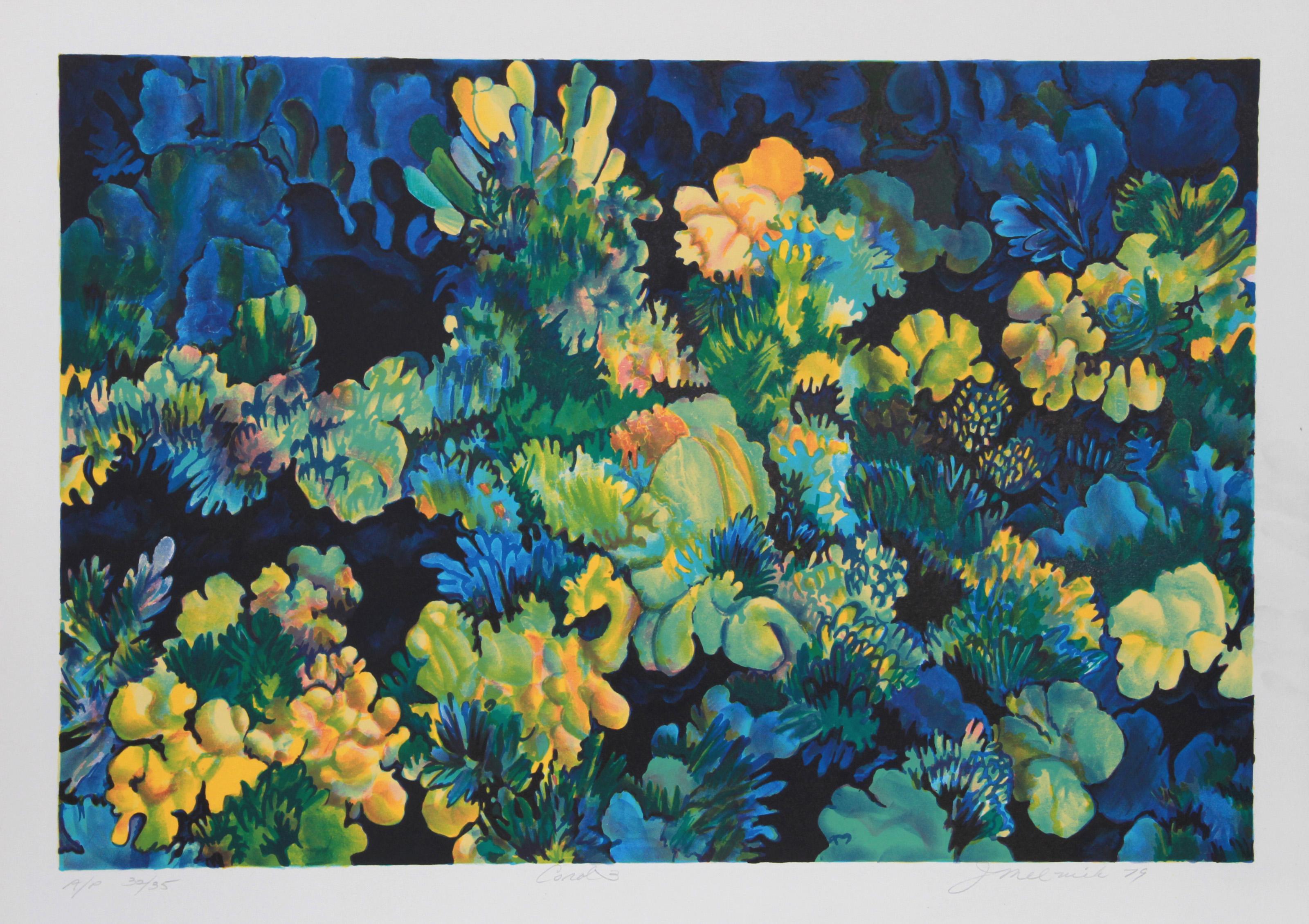 Coral 3, Contemporary Lithograph by Joan Melnick