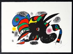 Joan Miró (1893–1983) - XX SIÈCLE N.47 - Color lithograph on Vélin Arches paper