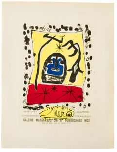 Joan Miro Gallery Matarasso Exhibition Poster