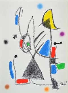 Maravillas con Variaciones Acrosticas 16, Abstract Lithograph, 1970s