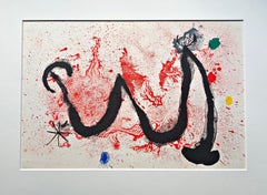 Joan Miro, Colour lithograph, Composition 1963