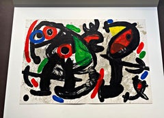 Joan Miro, Colour lithograph, Composition 1970