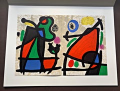 Joan Miro, Colour lithograph, Composition 1970