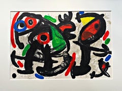 Joan Miro, Colour lithograph, Composition 1970