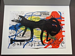 Joan Miro, Colour lithograph, Composition 1973