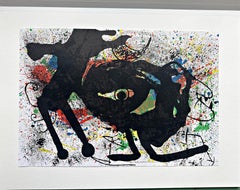 Joan Miro, Colour lithograph, Composition 1973