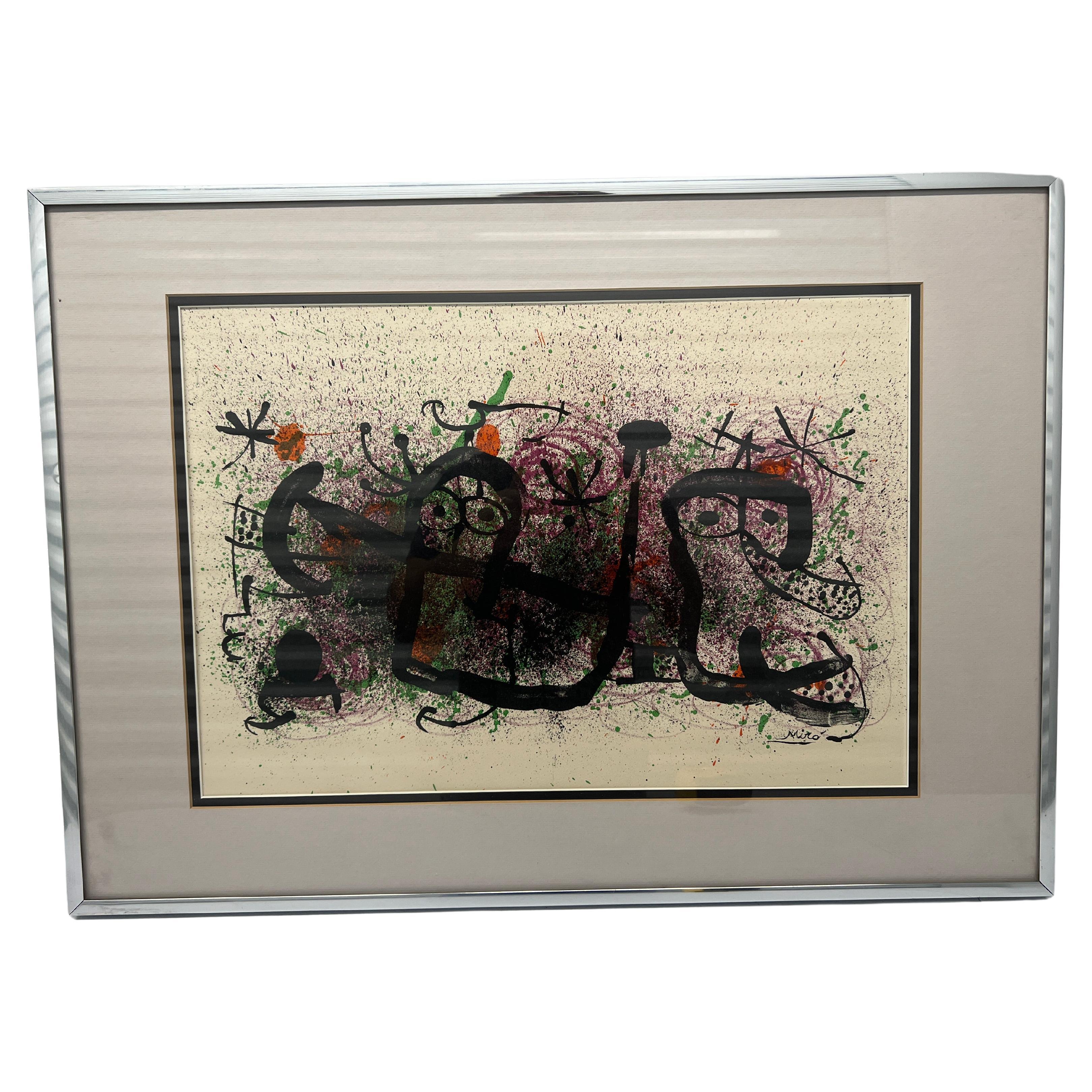 Joan Miró (1893-1983) Litografía española de arte moderno Circa 1970 "Ma De Proverbis" en venta