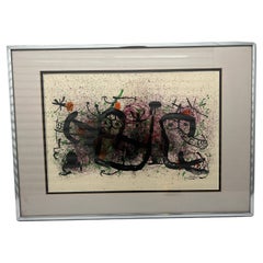 Joan Miro (1893-1983) Spanish Modern Art Lithograph Circa 1970 "Ma De Proverbis"