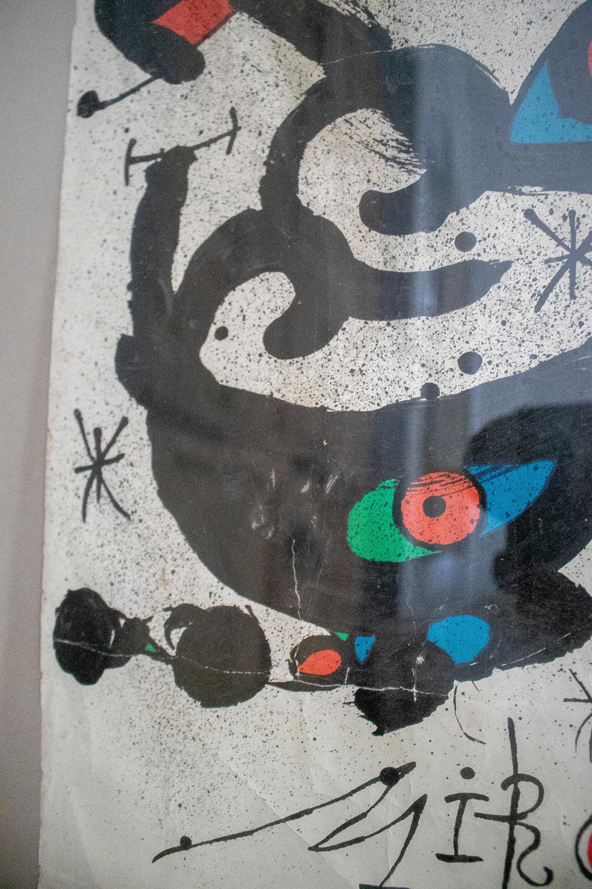 Joan Miró, 1972 Joan Prats Homage in Marbella Framed Exhibition Poster For Sale 3