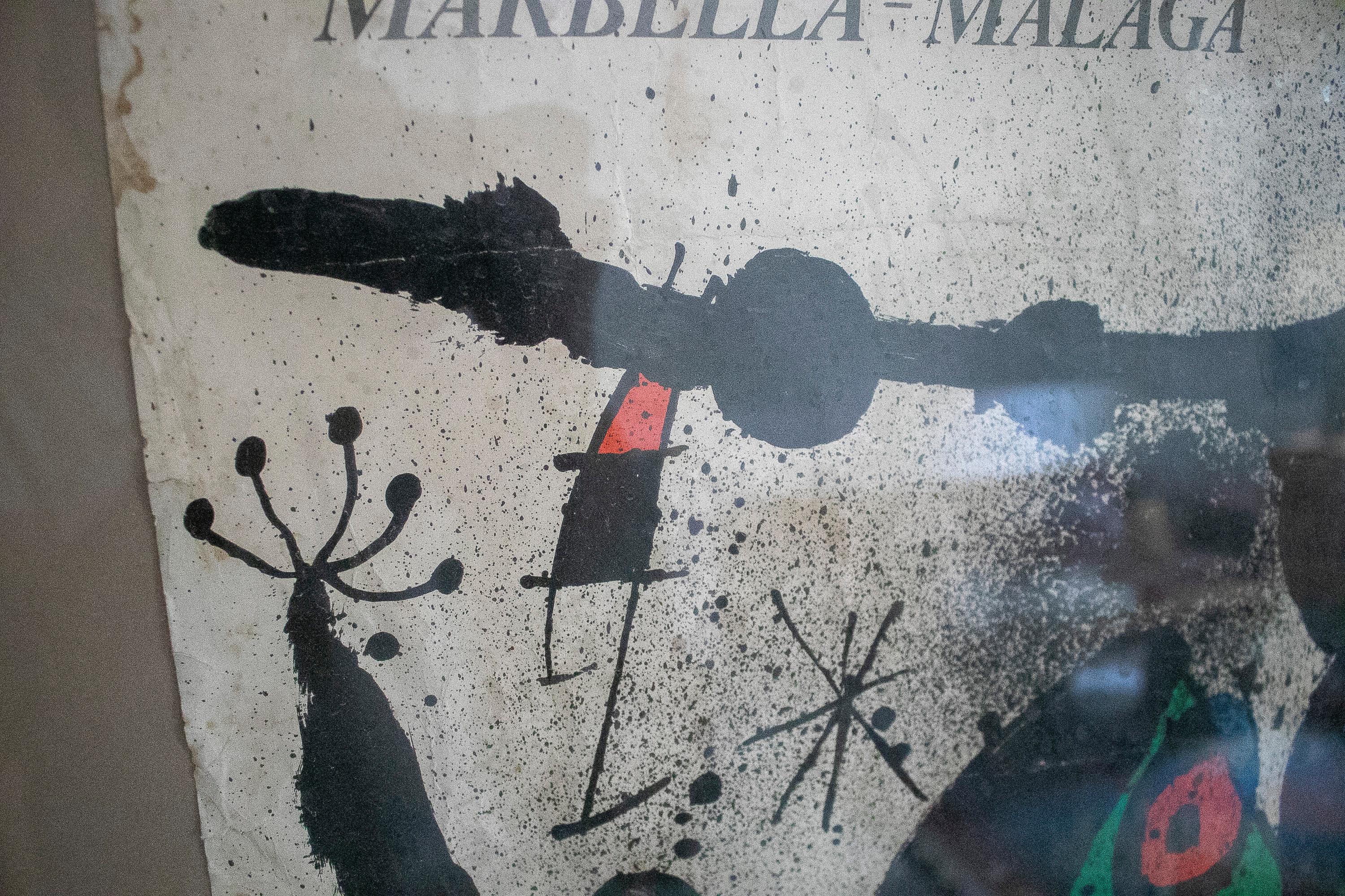 Joan Miró, 1972 Joan Prats Homage in Marbella Framed Exhibition Poster For Sale 8