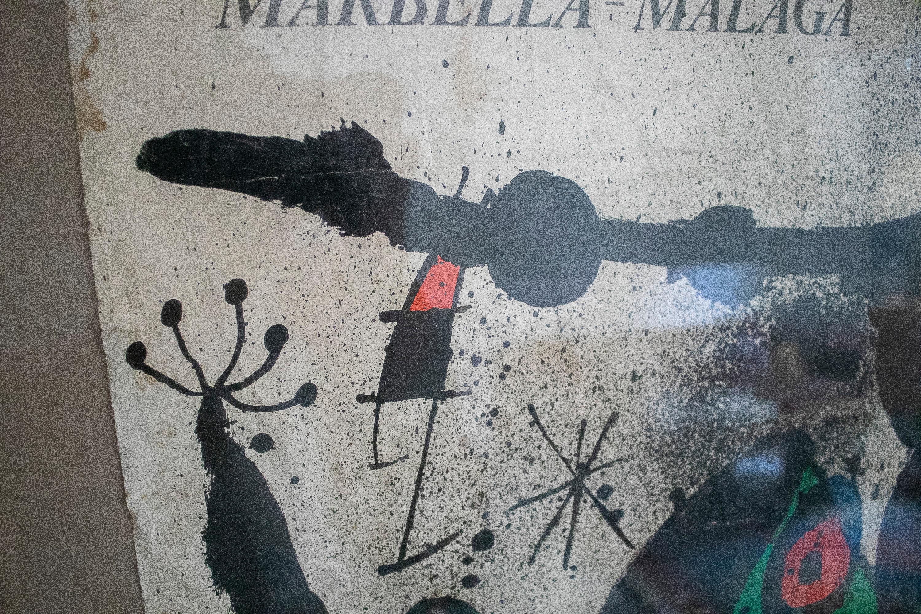 Joan Miró, 1972 Joan Prats Homage in Marbella Framed Exhibition Poster For Sale 6