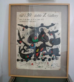 Joan Miró, 1972 Joan Prats Homage in Marbella Framed Exhibition Poster