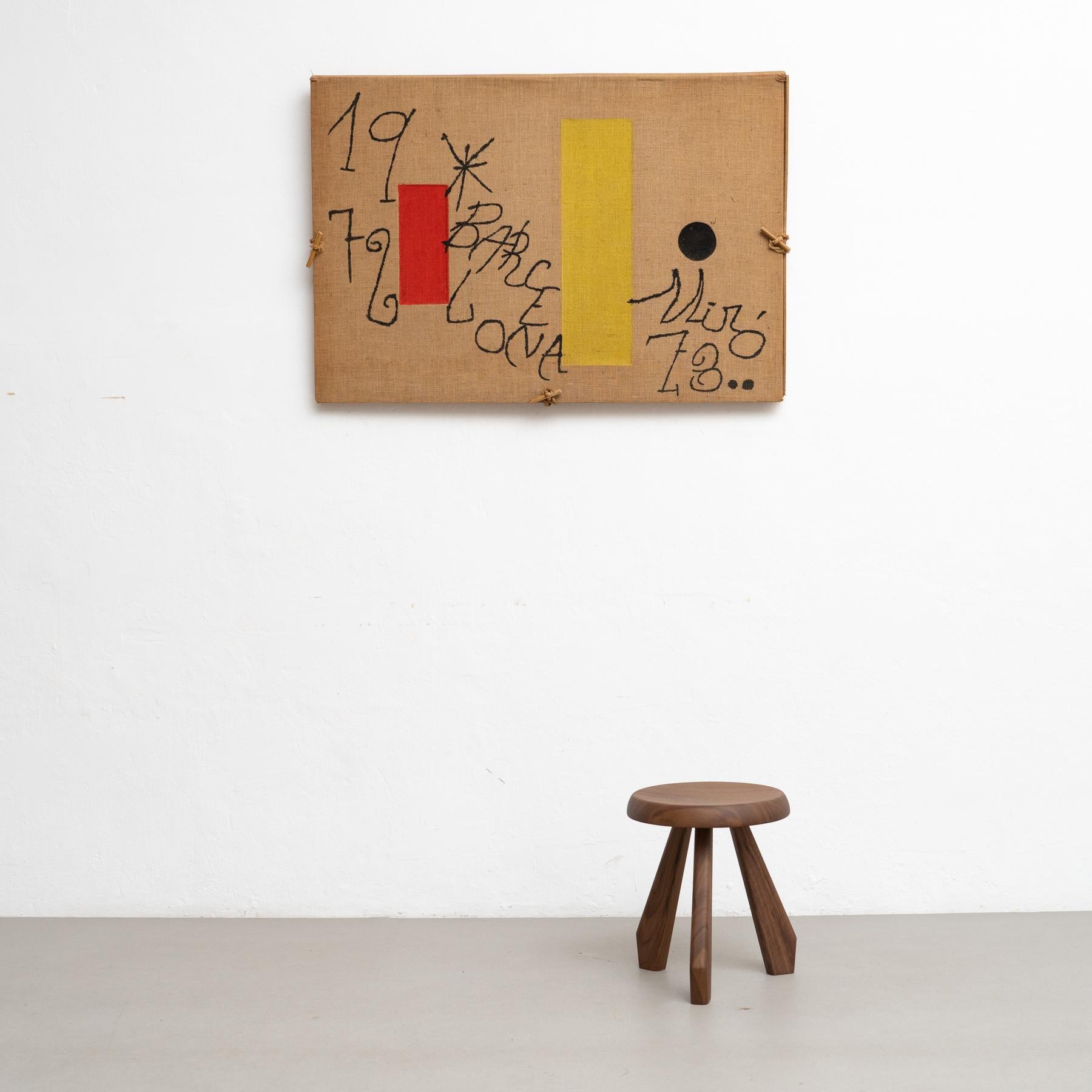 Joan Miró  Barcellona 1973 Litografia in edizione limitata su tela di canapa  Opere d'arte rare 8