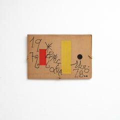 Joan Miró  Barcelona 1973 Limited Edition Lithography on Burlap  Rare Artwork