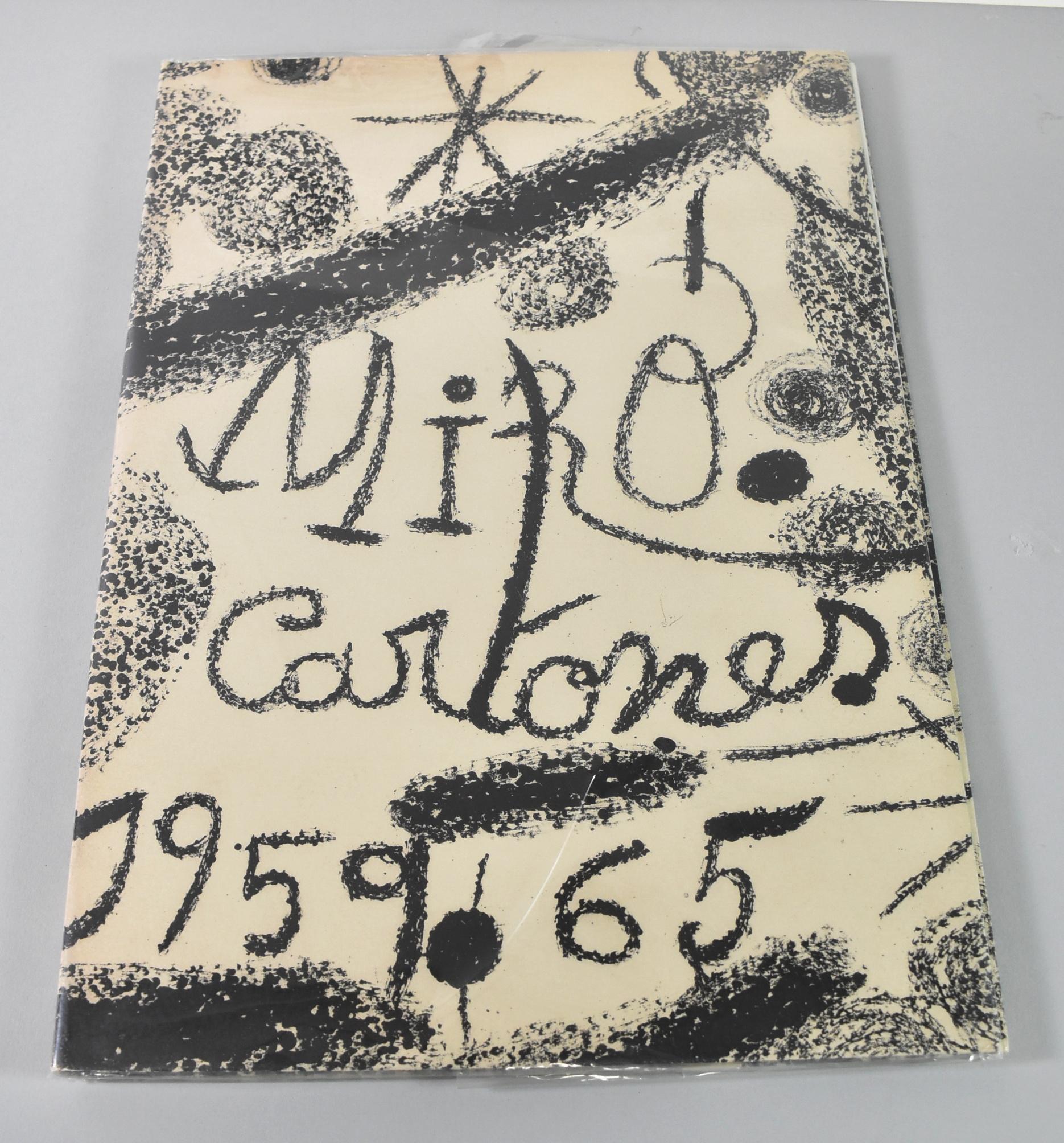 Joan Miro Cartones #16 Oisezux dans un paysage 31-3-1963 For Sale 1