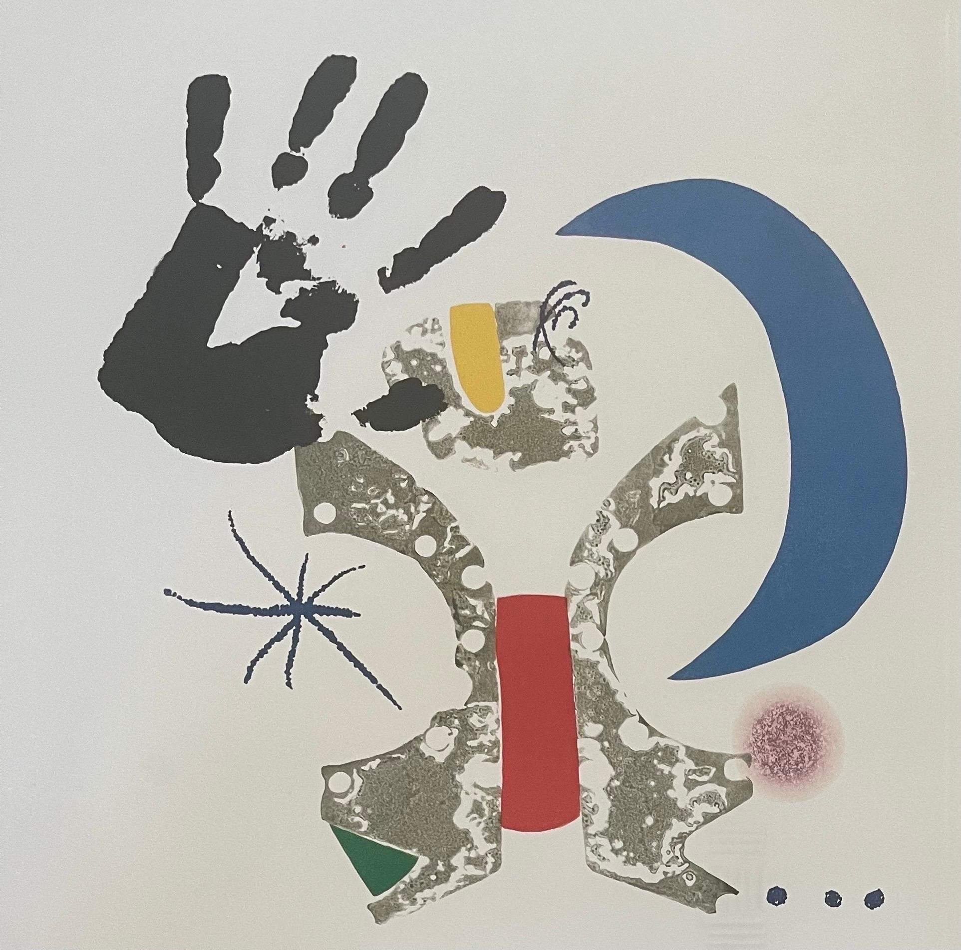 Américain Affiche d'art contemporaine  Bonjour Max Ernst  de Joan Miro / Christies en vente