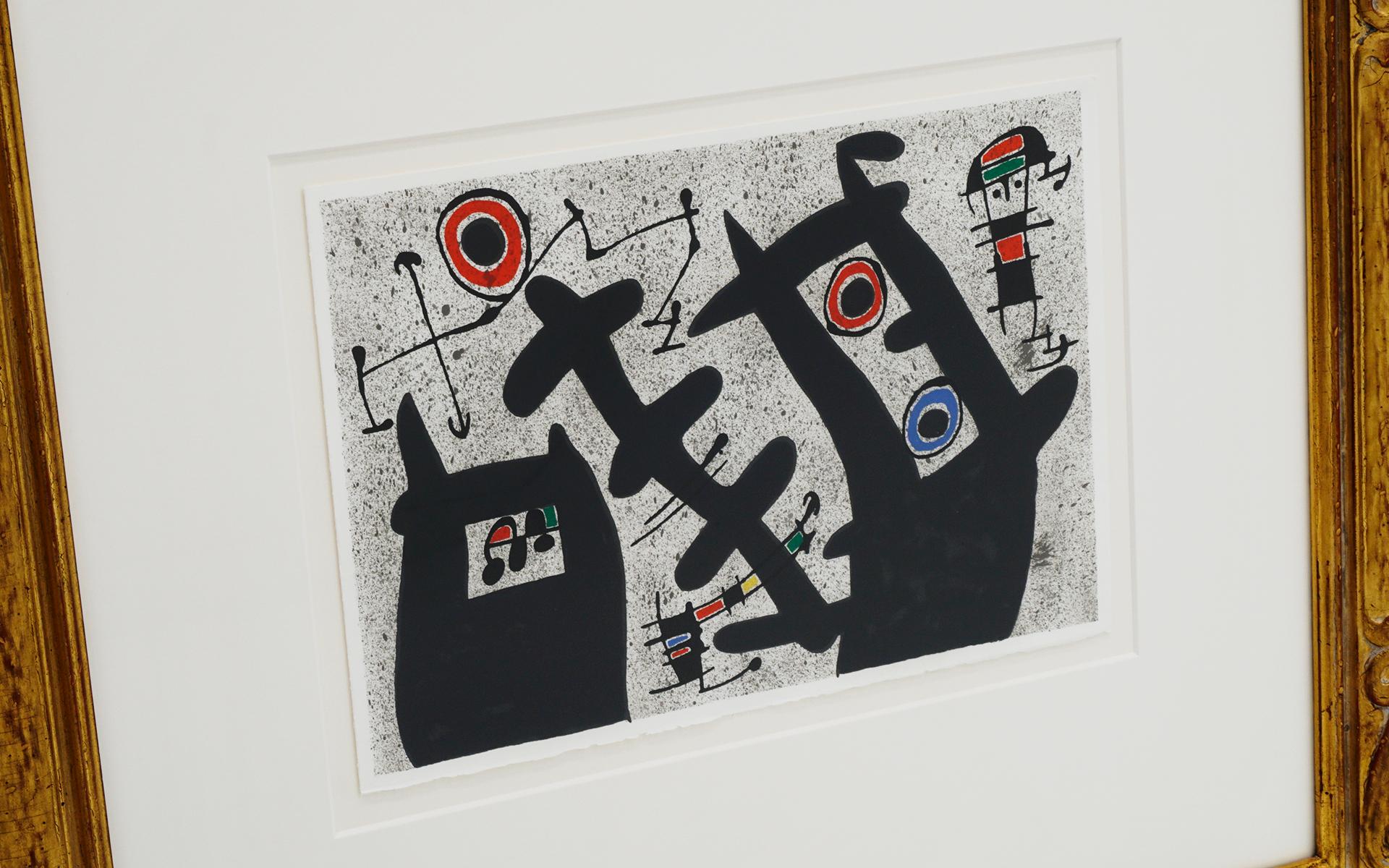 Mid-Century Modern Joan Miró Color Lithograph from Lizard with the Gold Letters Suite, 1971