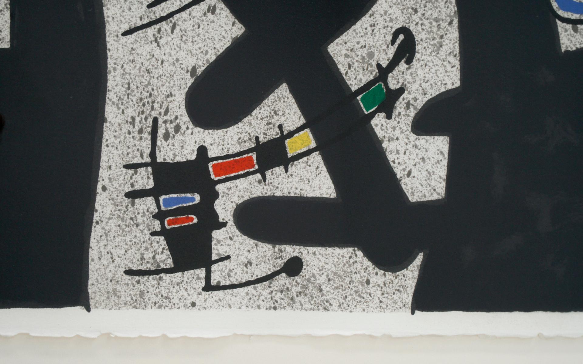 Joan Miró Color Lithograph from Lizard with the Gold Letters Suite, 1971 In Good Condition In Kansas City, MO