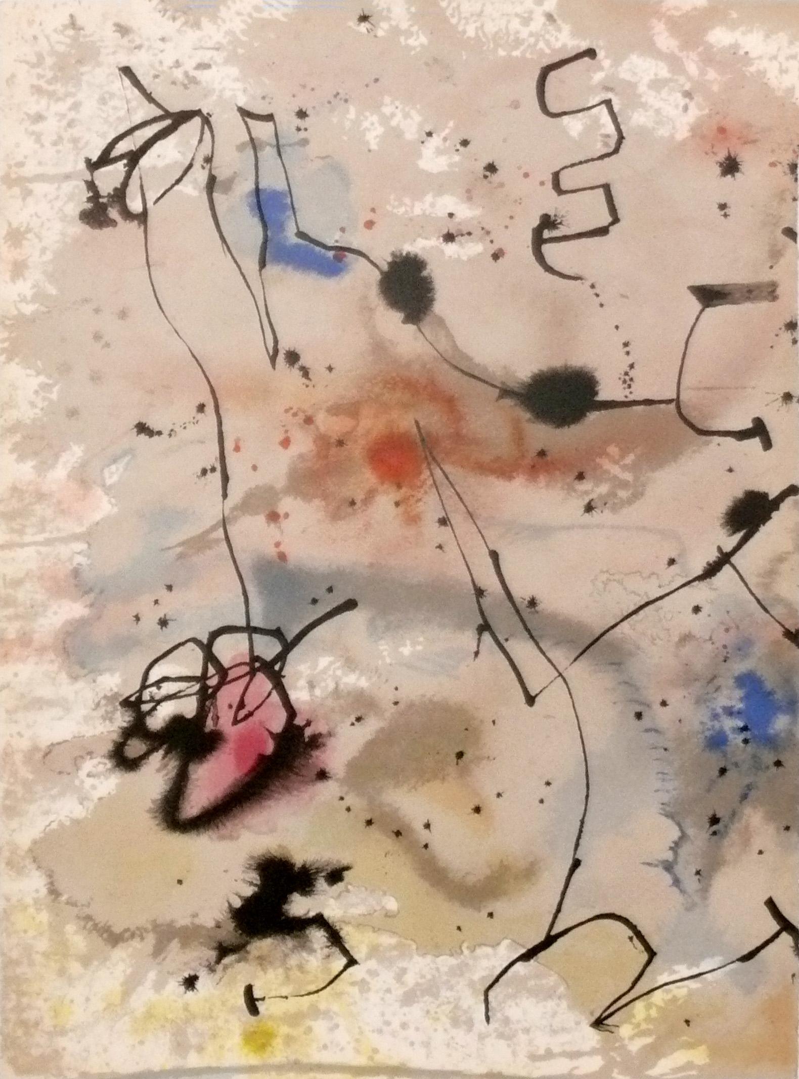 Auswahl von Farblithografien von Joan Miro, Frankreich, ca. 1960er Jahre. Der Preis beträgt jeweils 550 Dollar. Sie messen gerahmt 18,5