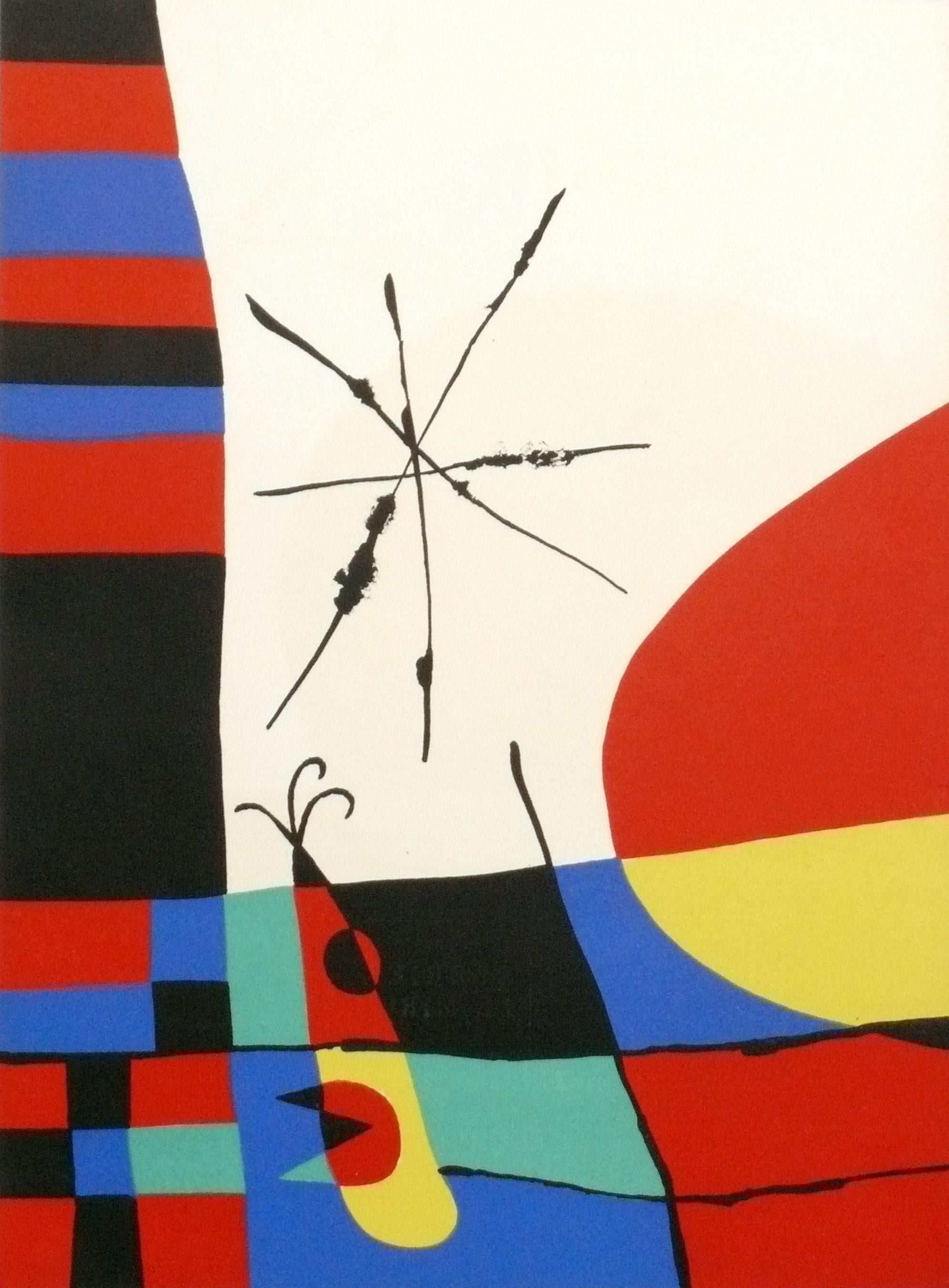 Joan Miró Color Lithographs 18.5 