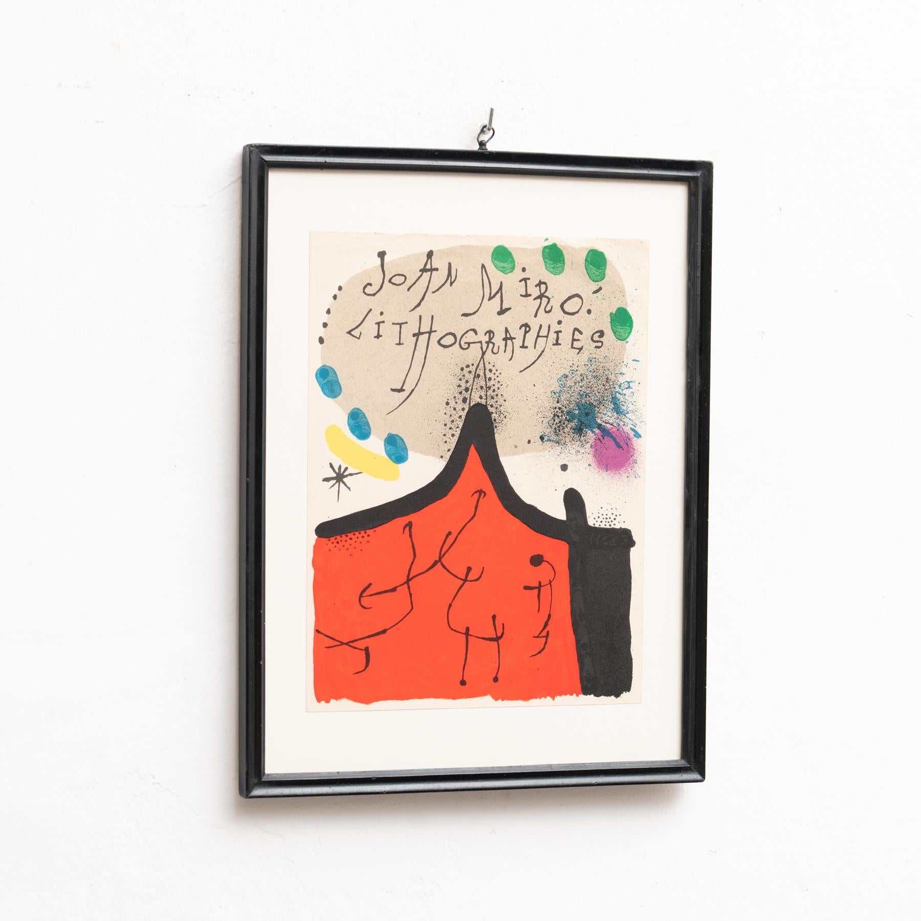 Joan Miro Cover Lithograph From 'Lithographs Vol.1', circa 1972 For Sale 4