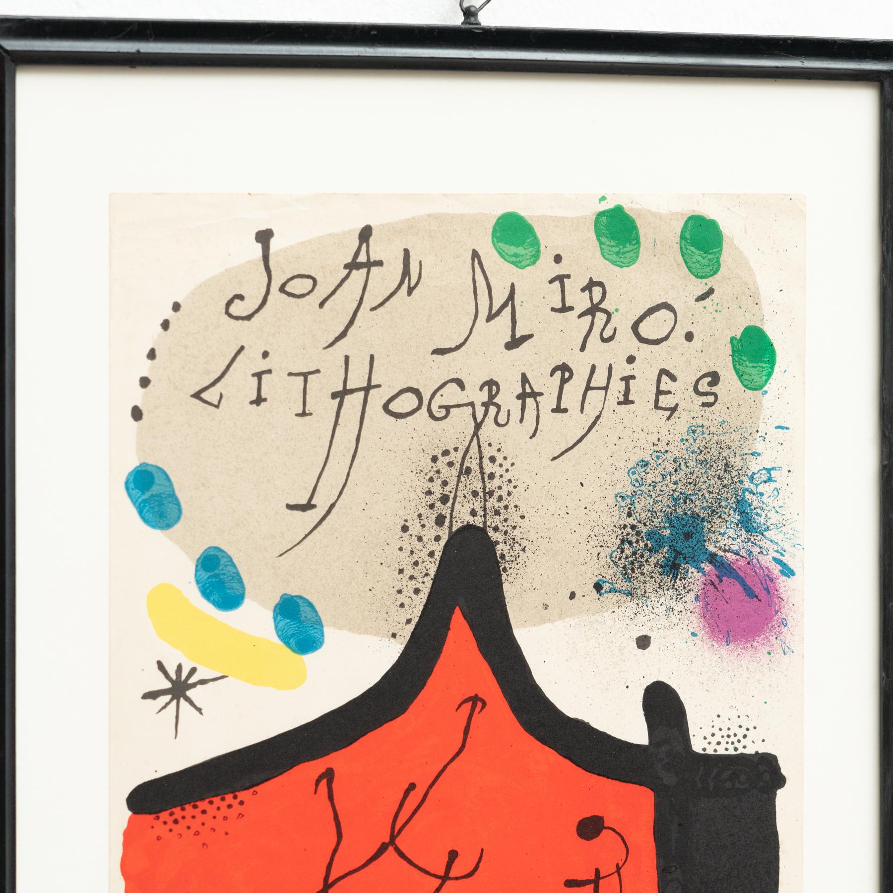 Joan Miro Cover Lithograph From 'Lithographs Vol.1', circa 1972 For Sale 7