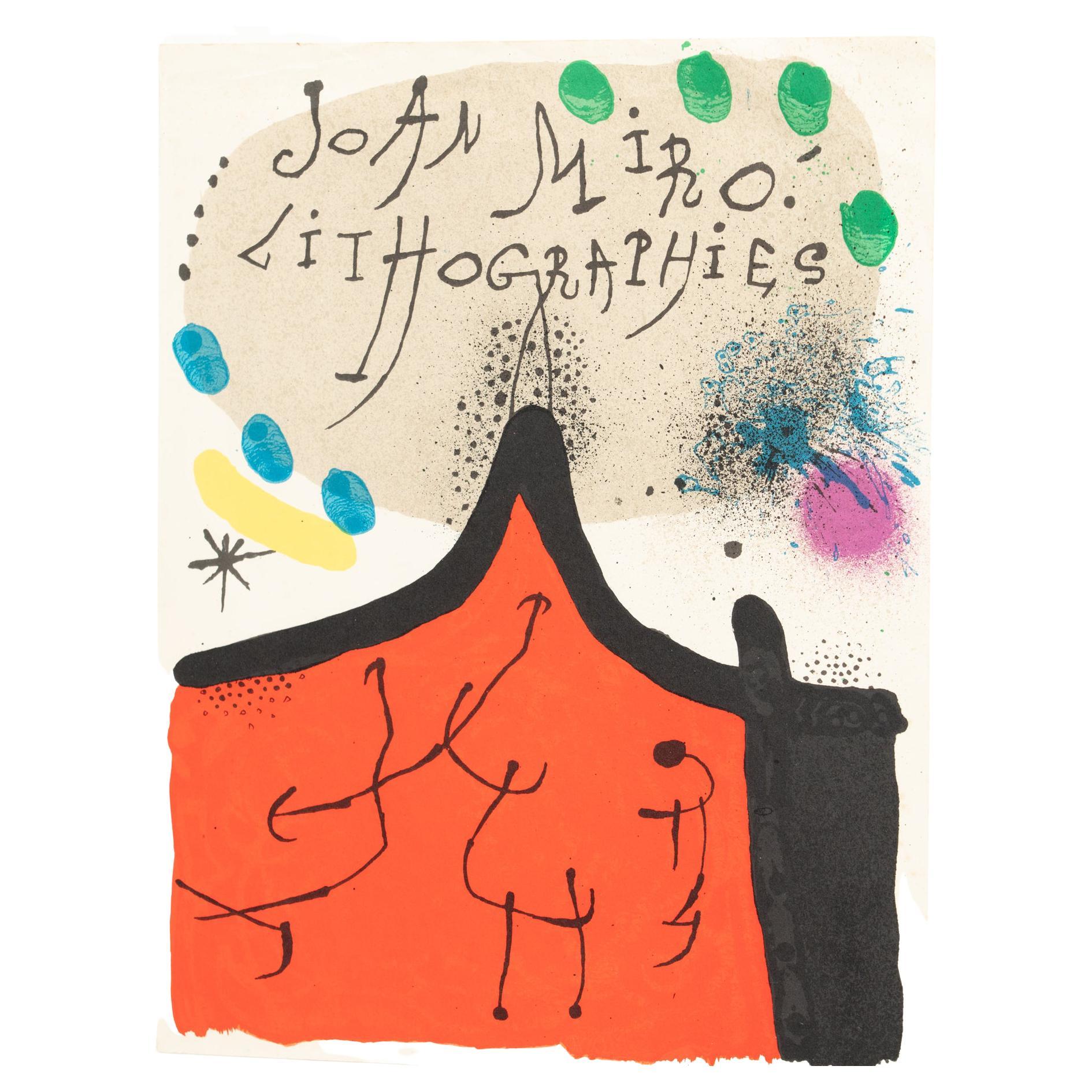 Joan Miró original cover lithograph from the publication 'Lithographs Vol.1'. 

Published by Tudor Publishing Company in 1972, New York.

Framed.

Signed by Joan Miró on the plate.

In good original condition, with minor wear consistent with