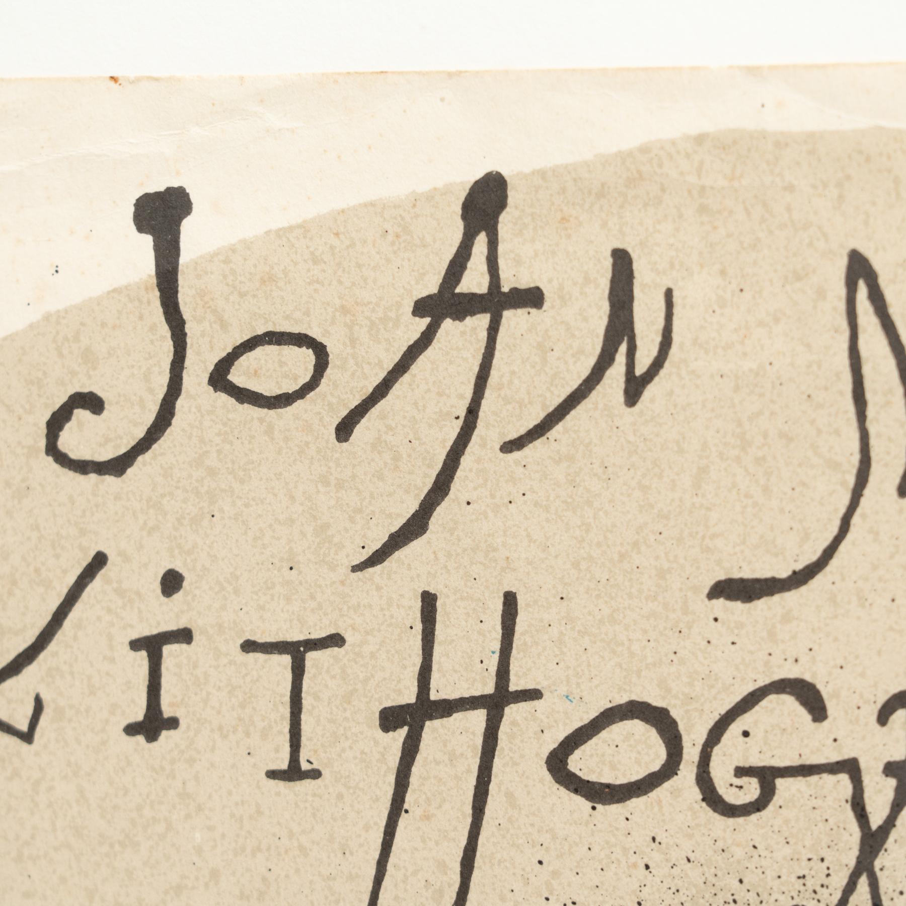 Papier Lithographie de Joan Miro extraite de « Lithographies Vol.1 », vers 1972 en vente