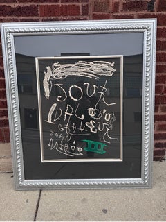 Joan Miro Cover of Volume III of the “Journal De Gravure” Etching Framed