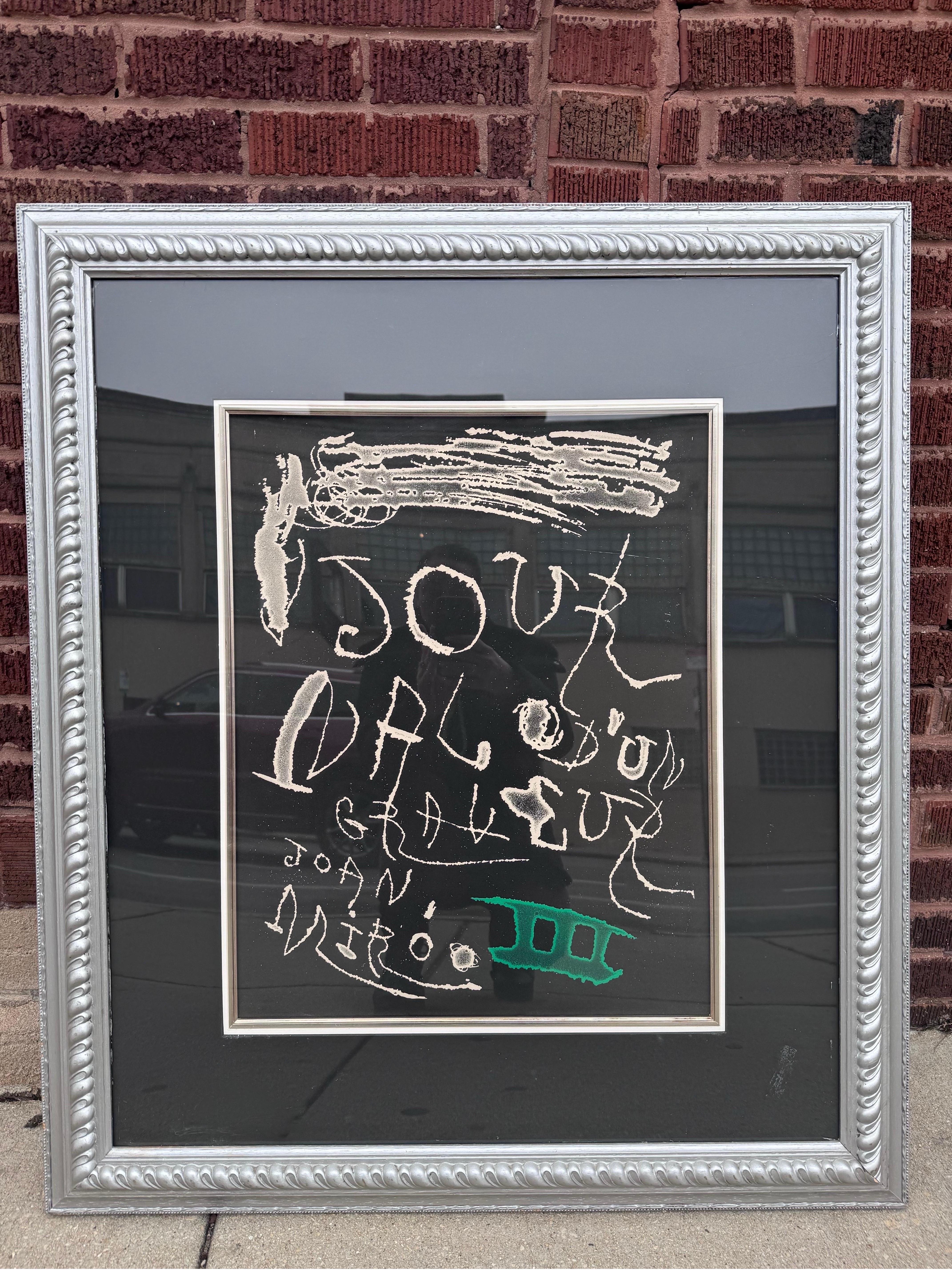 Joan Miro-Cover von Band III des Journal De Gravure, gerahmt (Radiert) im Angebot