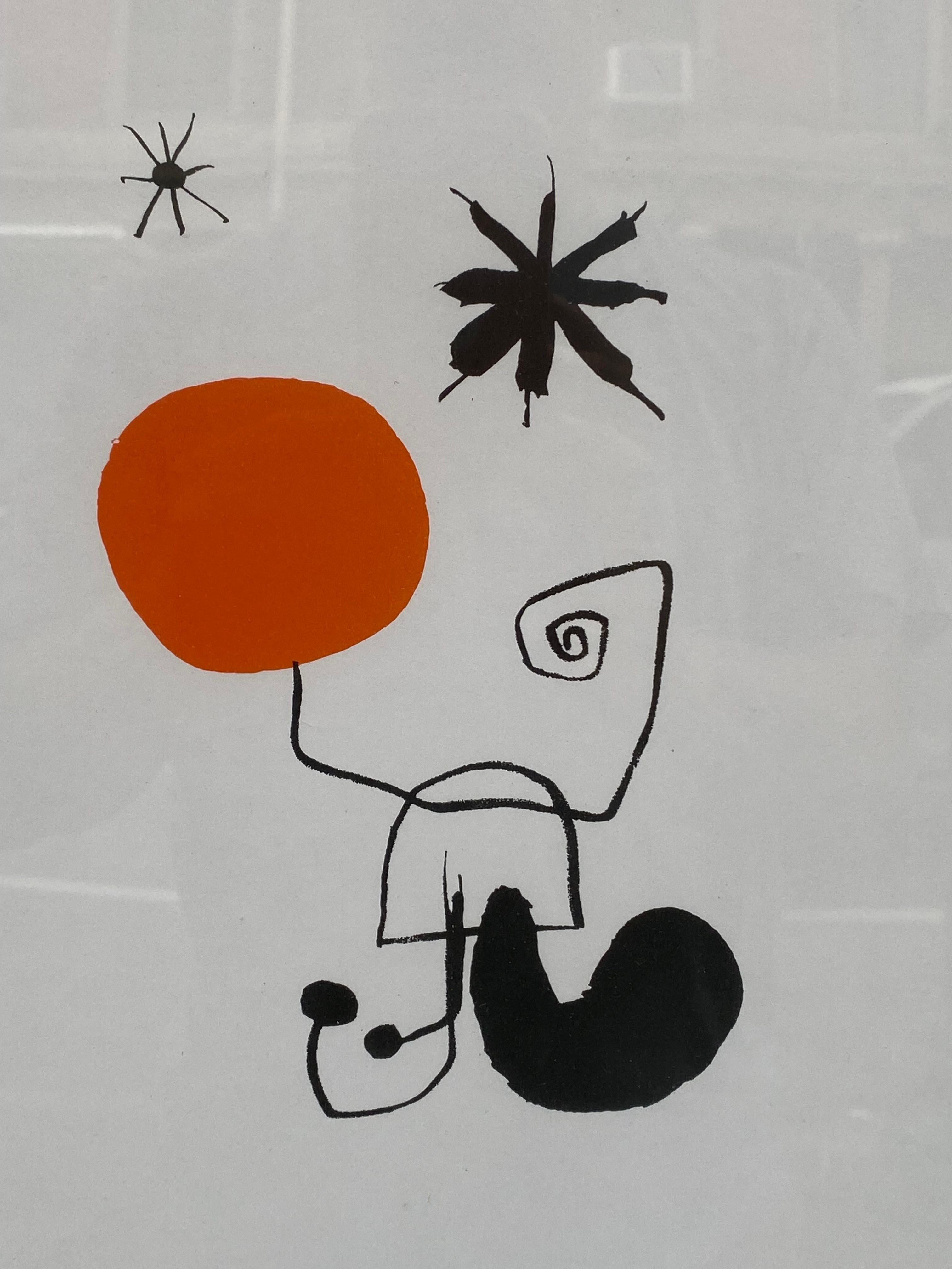 Joan Miro Derrieve, Ausstellungsplakat „Le Miroir“ im Zustand „Gut“ im Angebot in Philadelphia, PA