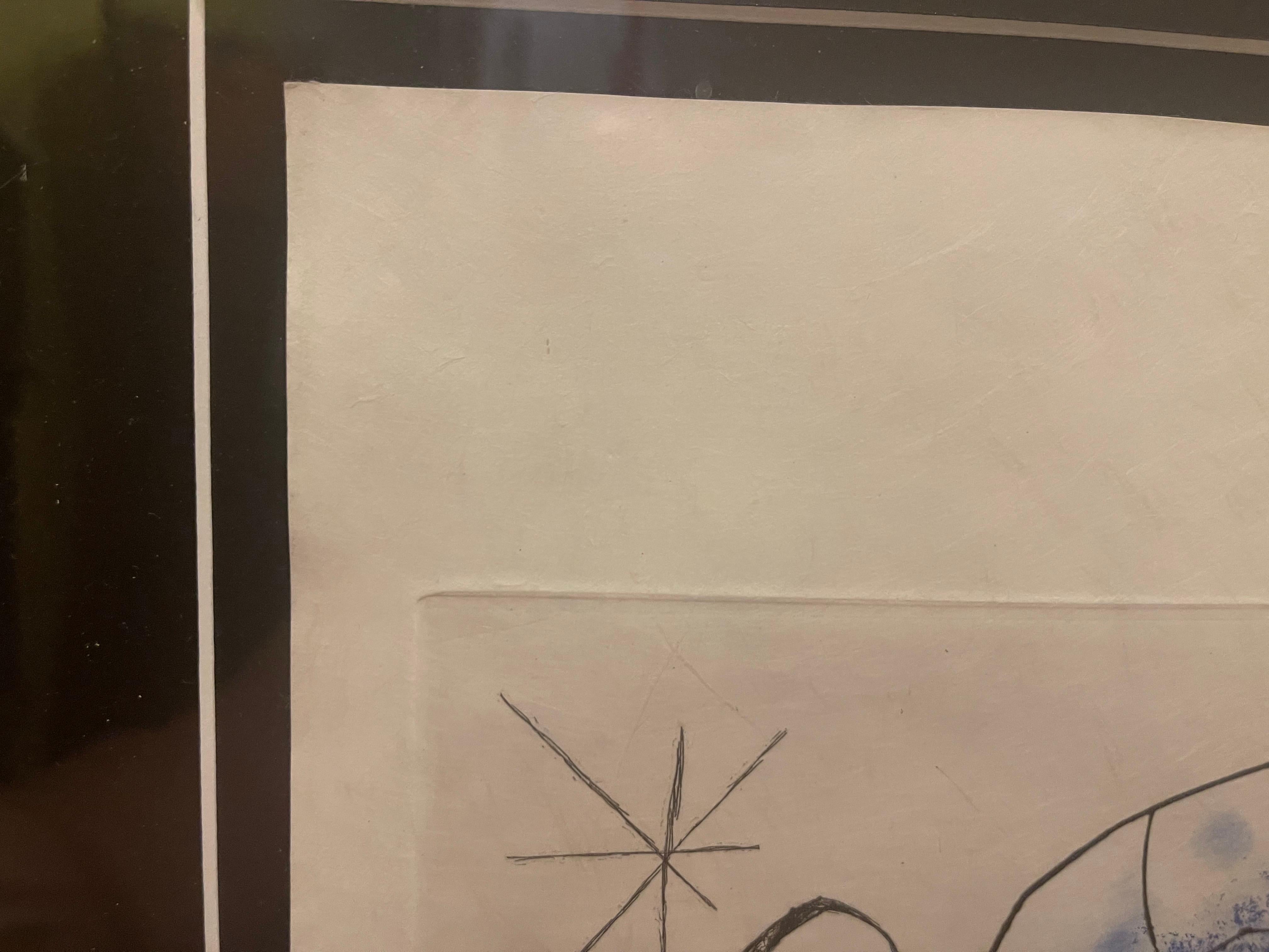 Papier Joan Miro gravure aquatinte série de 30 sur papier japonais , 1969 en vente