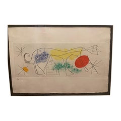 Joan Miro etching aquatint series of 30 on Japanese Paper , 1969