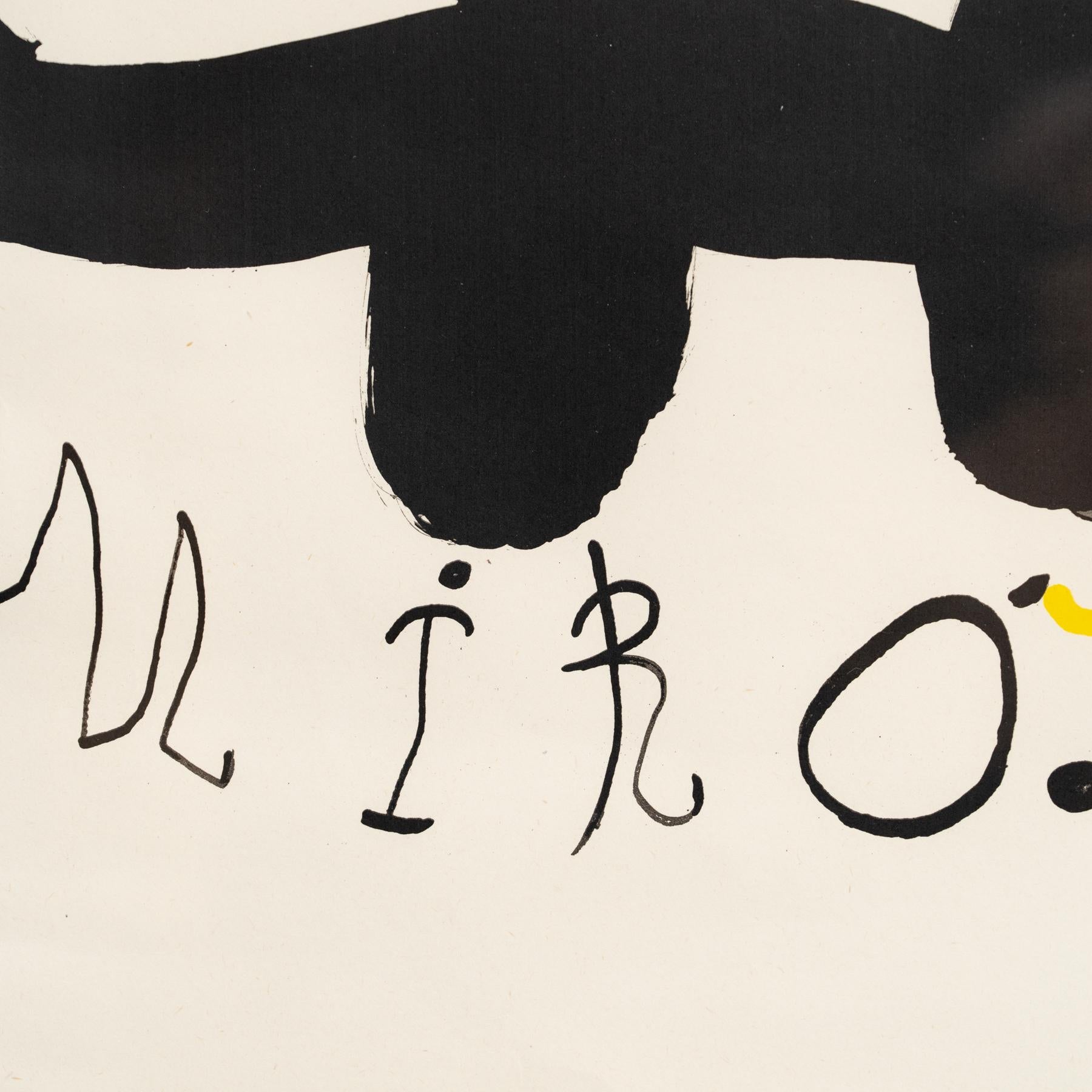 Joan Miró Gerahmte Lithographie, um 1950 im Angebot 5