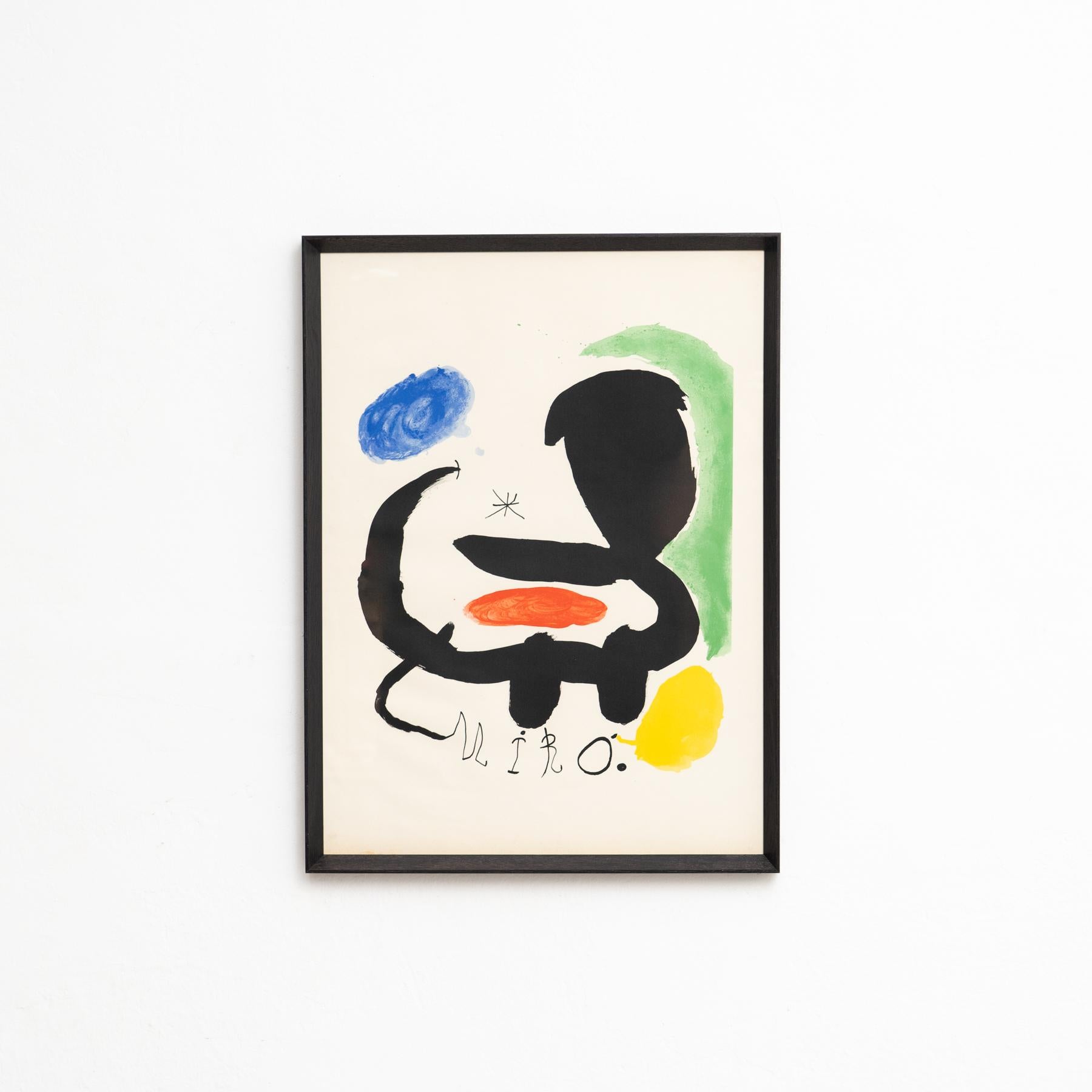 Lithographie von Joan Miro, um 1950

Auf dem Stein signiert.

Originaler Zustand mit geringen alters- und gebrauchsbedingten Abnutzungserscheinungen, der eine schöne Patina aufweist.

Joan Miró i Ferrà (katalanisch) 20. April 1893 - 25.