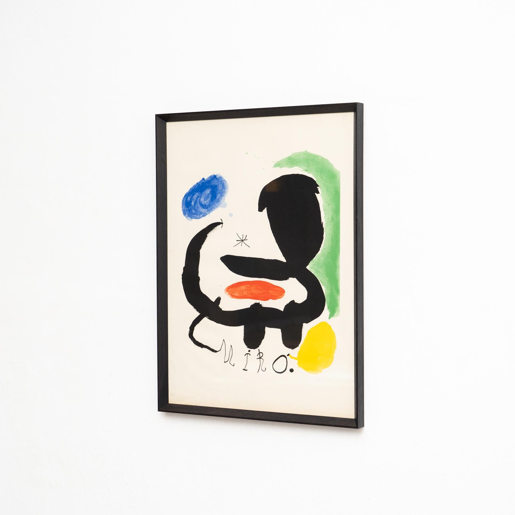 Joan Miró Gerahmte Lithographie, um 1950 (Moderne der Mitte des Jahrhunderts) im Angebot
