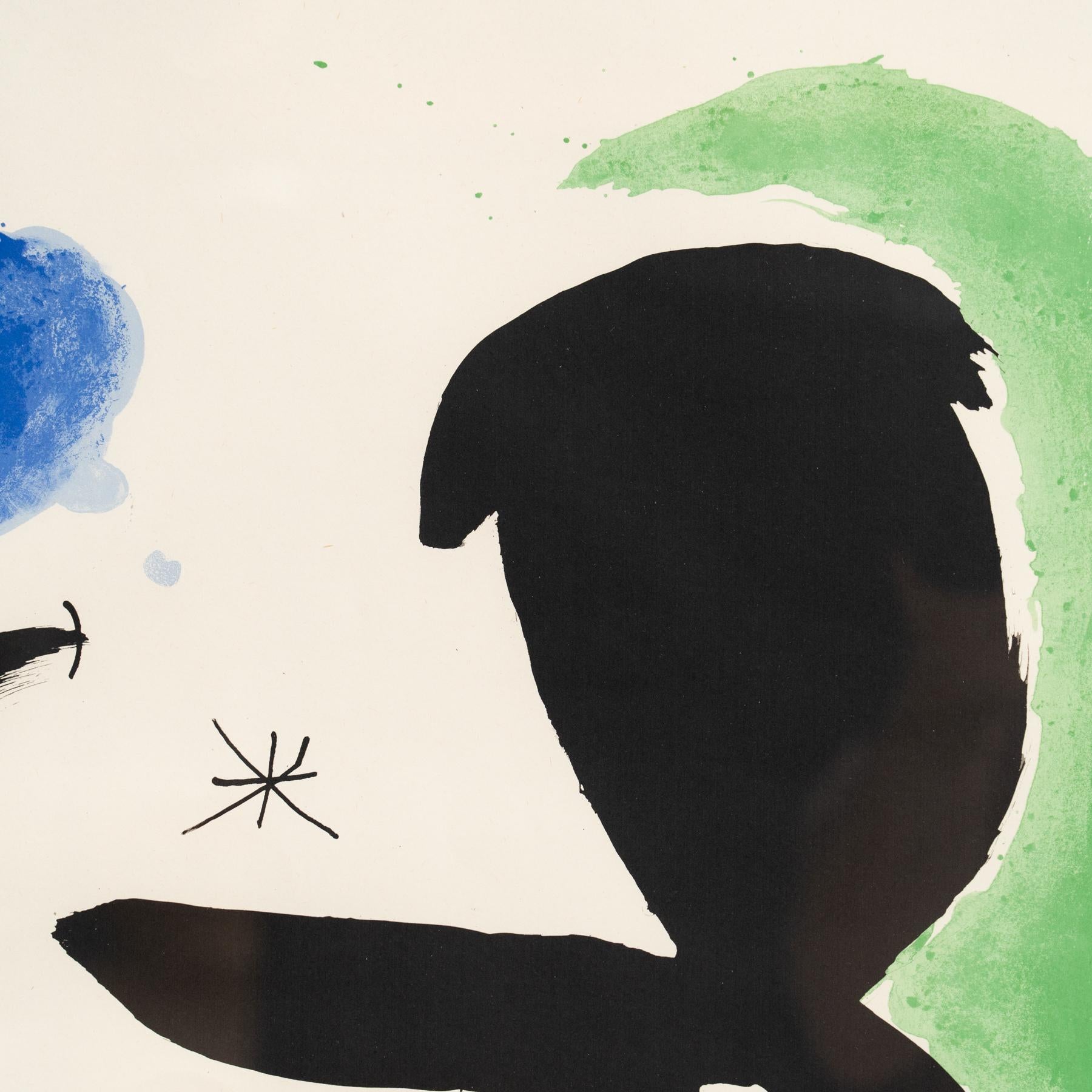 Joan Miró Gerahmte Lithographie, um 1950 im Zustand „Gut“ im Angebot in Barcelona, Barcelona